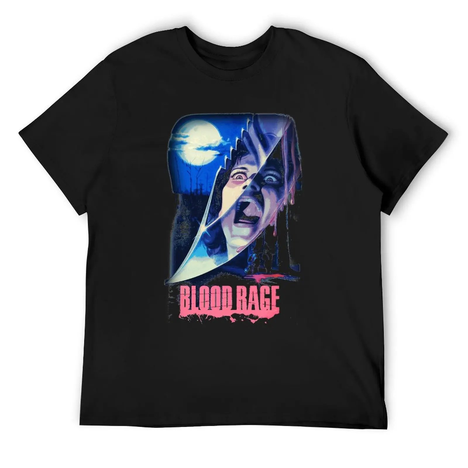 Blood Rage T-Shirt man clothes essential t shirt vintage t shirts graphics t shirts for men cotton