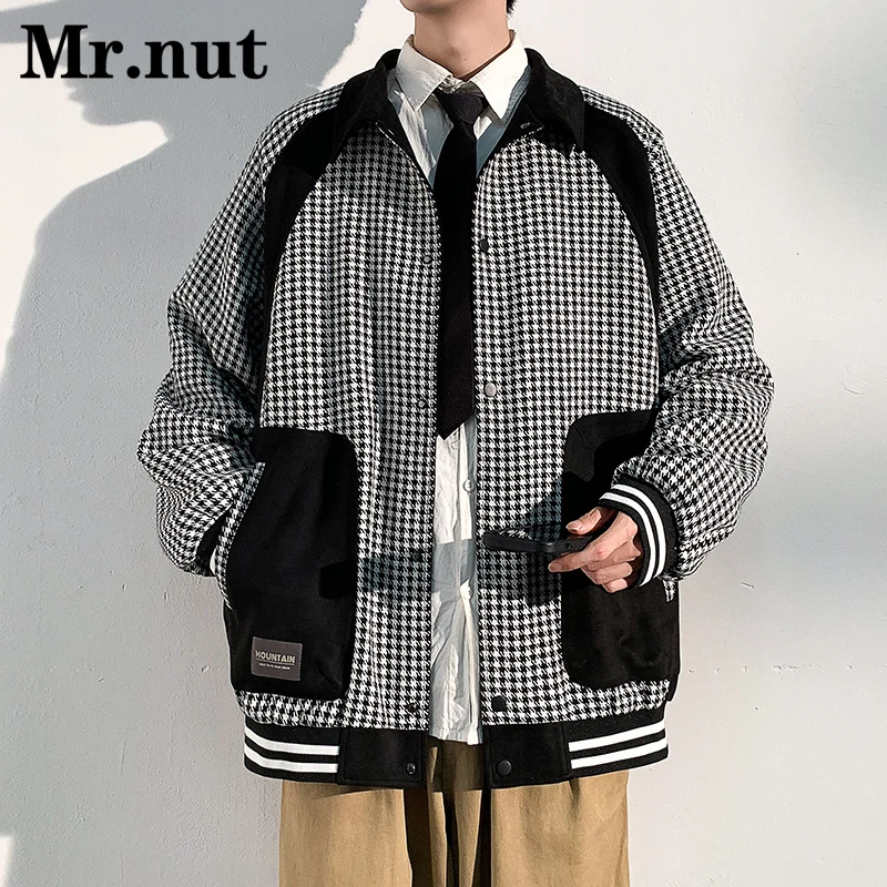 

New Spring Autumn Men's Baseball Jacket Coat Swallow Gird Harajuku Outerwear Jackets Sportswear Loose Fashion Travel Streetwear