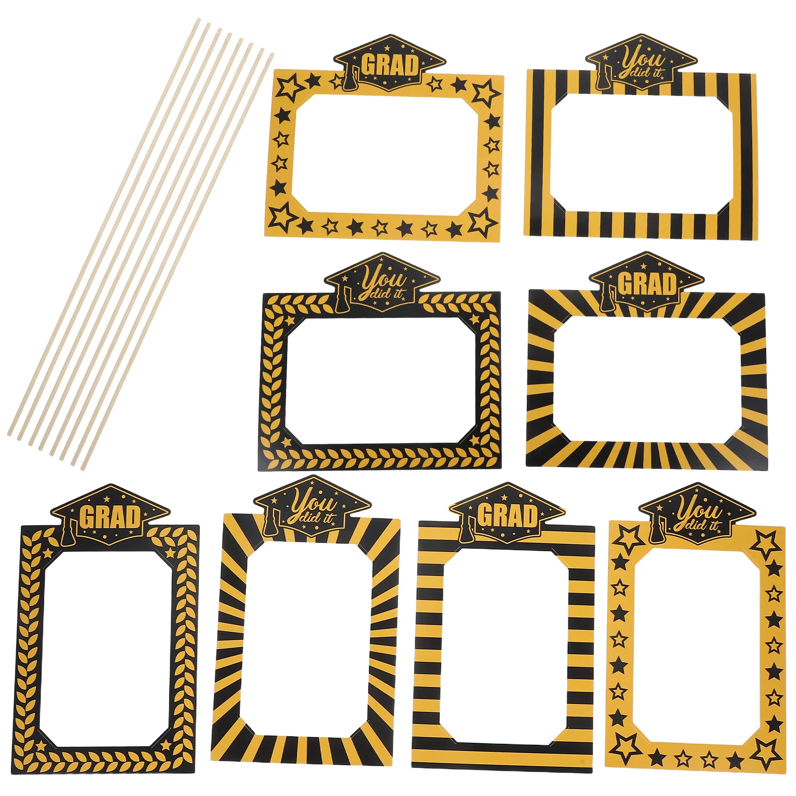 8 inserti per vasi da laurea, cornice per foto unica, decorazione essenziale per l'atmosfera della festa di laurea delle scuole superiori universitarie