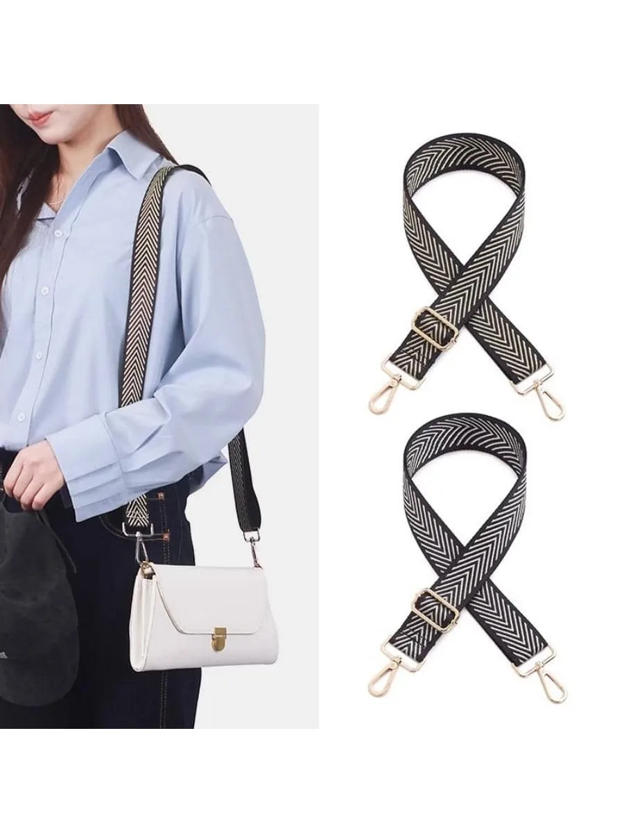 Nylon Bag Strap Woman Colored Straps For Crossbody Messenger Shoulder Bag Accessories Adjustable Embroidered Belts Straps O Bag