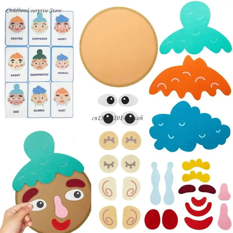 

Face Changing Sorting Toy Teaching Puzzle Toddler Montessori Game New Year Gift Dropship