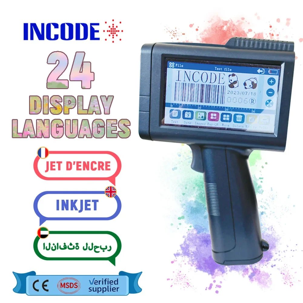 INCODE 600Dpi High Precision Resolution Multiline Intelligent Portable Expiry Date Thermal Handheld Inkjet Printer