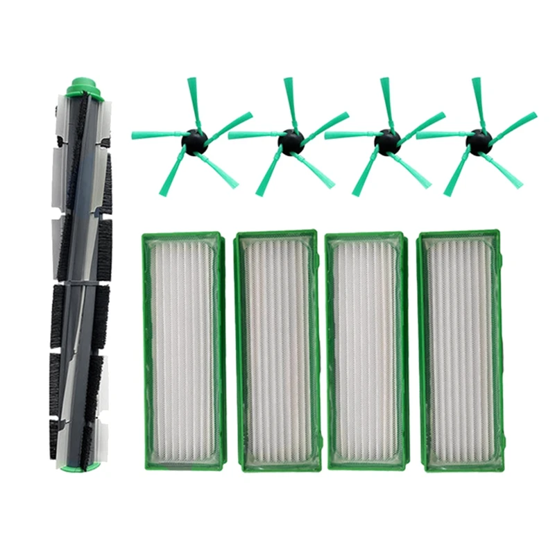 Main Roller Spin Side Brush Hepa Filter Replacement Kit Package For Vorwerk VR200 VR300 Vacuum Cleaner Spare Parts