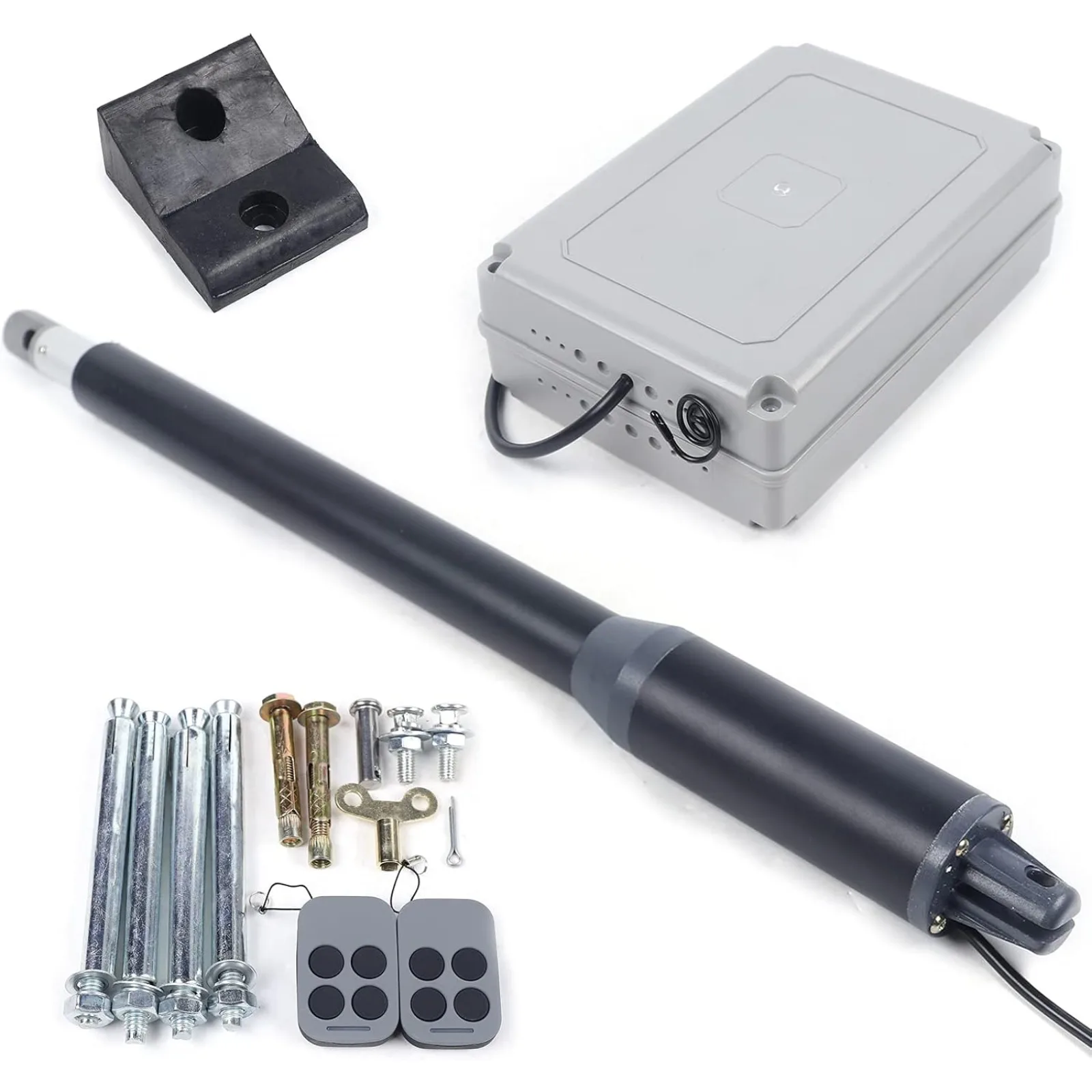 Apricancello automatico con kit completo remoto, apricancello elettrico a braccio singolo da 250 giri/min 40 W per cancello a battente, 330 libbre per braccio