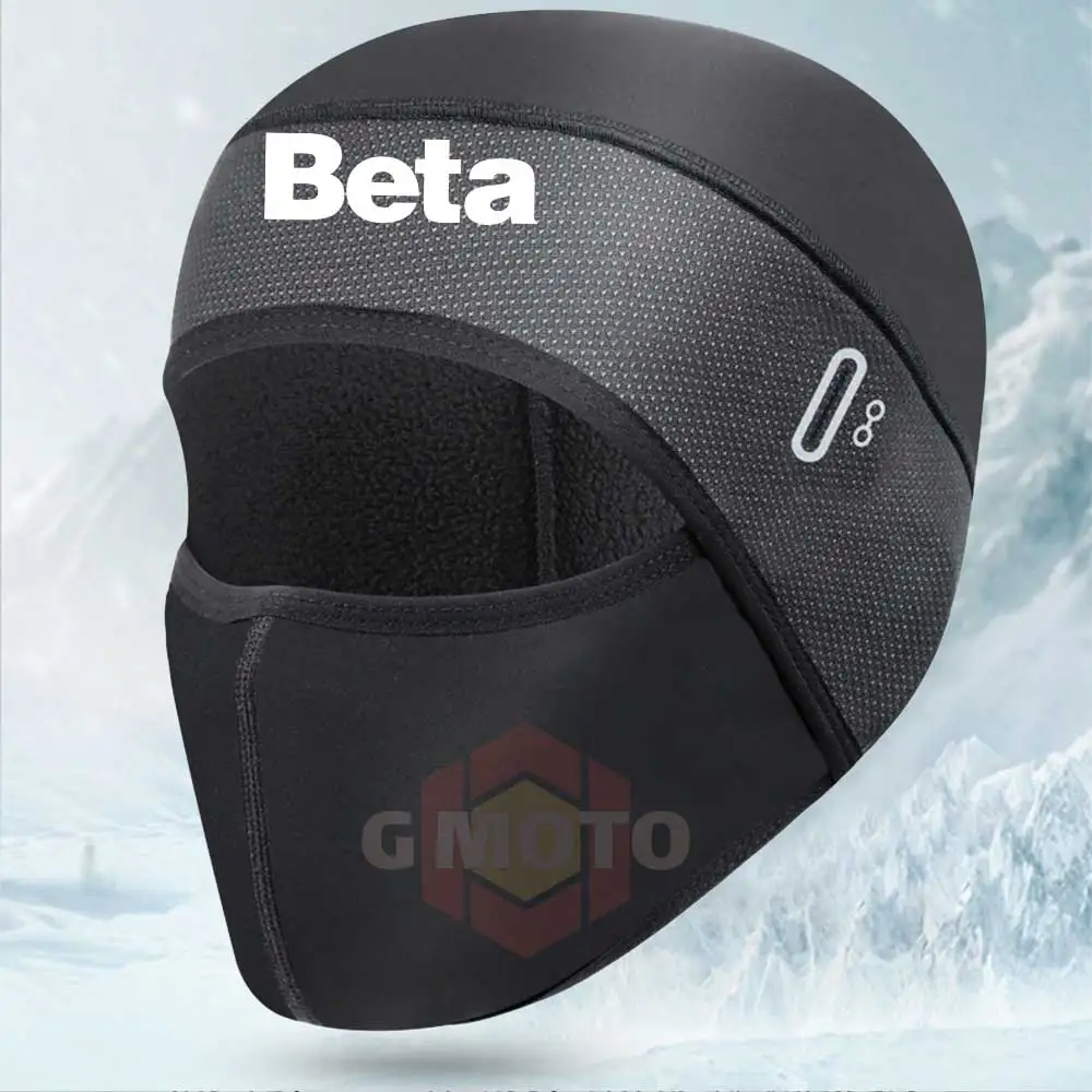 Para beta Skull Cap Forro de casco con orificios para gafas, gorra térmica de ciclismo de invierno para hombres y mujeres, gorro de ciclismo