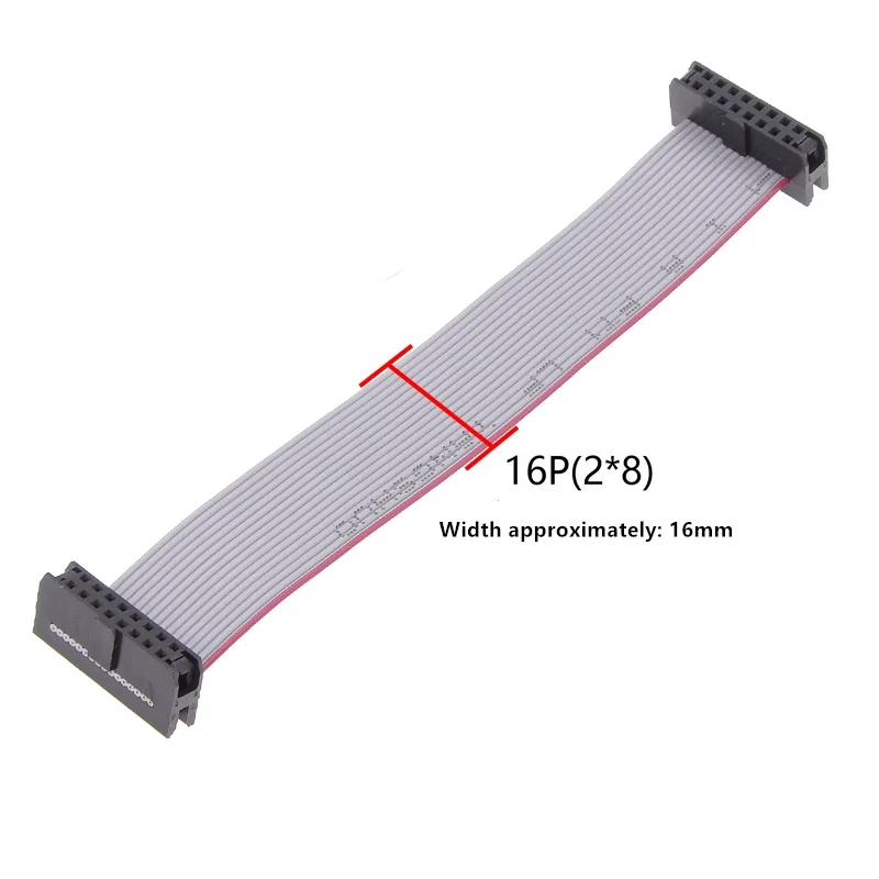 FC2.0 Graues Bandkabel JTAG 10cm-1m Doppelkopf-Download 1,0mm Leitungsabstand IDC-Leitung 6P-60P Gleiche Richtung für Elektronik – Detail 10