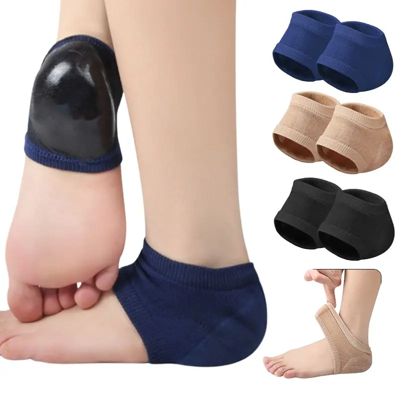 2PCS Gel Heel Socks Moisturing Spa Gel Socks Feet Care Cracked Foot Dry Hard Heel Protector Feet Care Tools Skin Repair Cushion