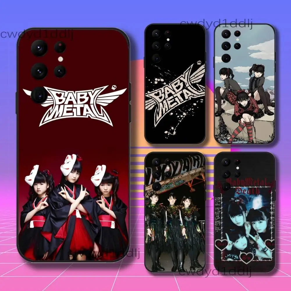 B-Babymetal Rock METAL FORTH Phone Case For Samsung S10,S21,FE,S21 ,S26,S25,S24,S23,Ultra,S9,S22,Plus Black Shockproof Soft