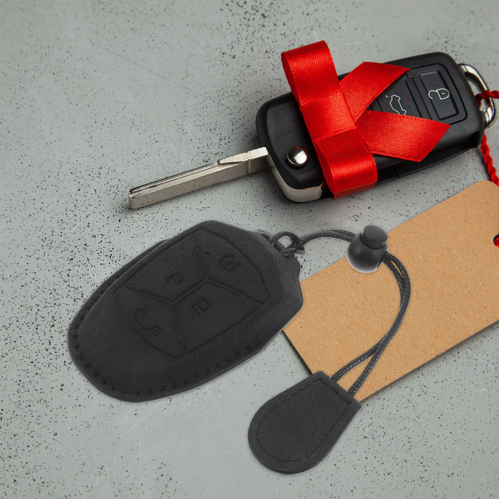 

Car Key Protector Compatible 08 Waterproof Scratch Resistant Durable PU Soft Key Fob Case Holder Pouch Organizer