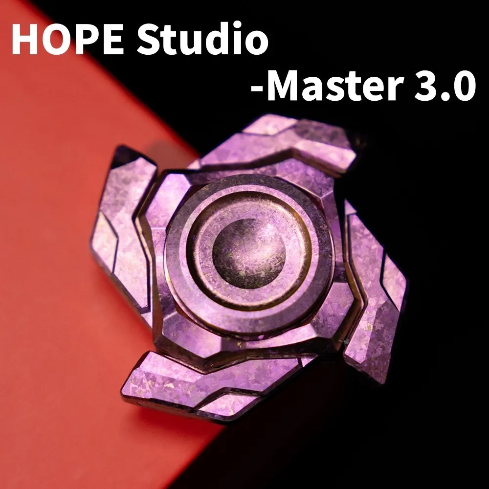 HOPE Studio Master 3.0 Crystal Titanium Magnetic Suction Open Nail Gyro Fidget Spinner Fidget Toys For Adults Anxiety Toys