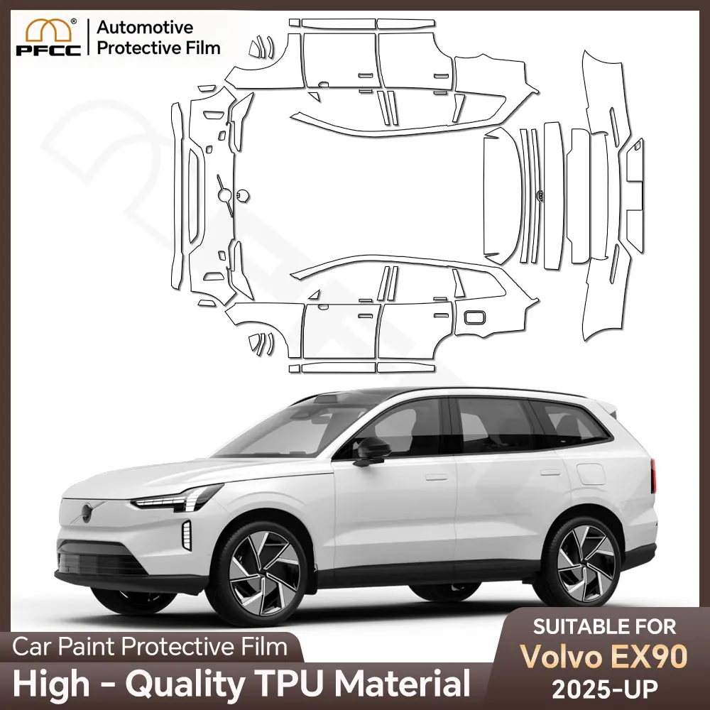 PPF For Volvo EX90 2025 Car Paint Protection Film Transparent TPU Protective Body Sticker Anti-scratch Repair Film Refit