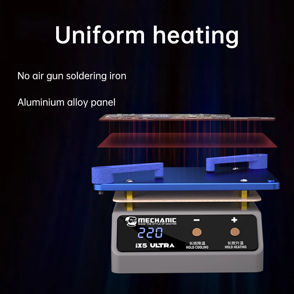 IX5 Ultra Universal Preheating Layering Platform for Mobile Phone Motherboard Layering Tin Planting Glue Removal Heating Table