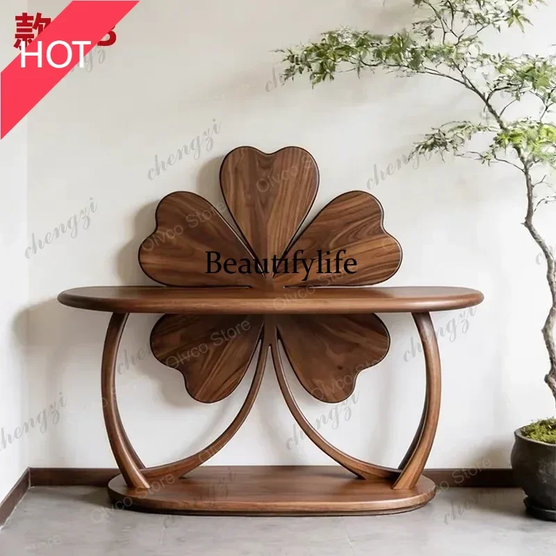Modern Industrial Console Table Minimalist Apartment Entryway Table Vintage Secure Console Entree Living Room Furniture