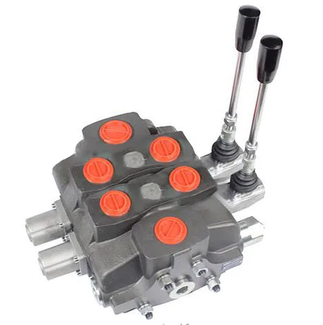 Hot selling：200 Lpm High Flow Hydraulic Pilot Control Valve Rotary Joystick Control DCV200 6 Spool Lever Sectional Directional