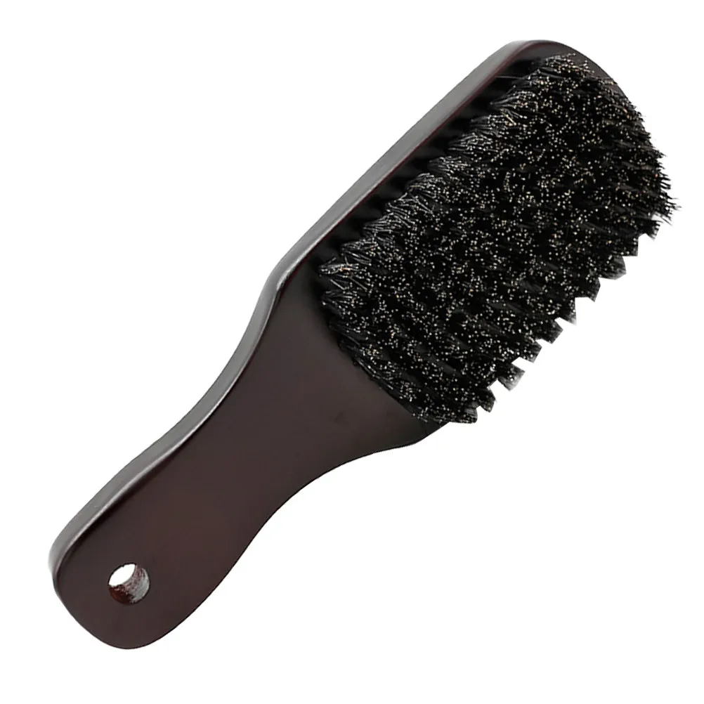 1Pcs Professional Beard Grooming Brush Men's Personal Care Tool Premium Boar Hair Bristles Comfortable Long Handle Stylish Daily