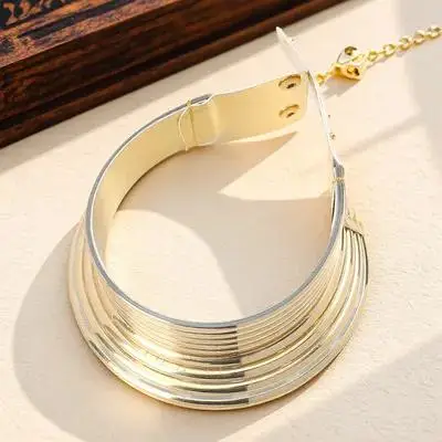 

Chunky African Choker Necklace Made of Quality Punk Gothic Style Collar for Women Girls Gift Daily