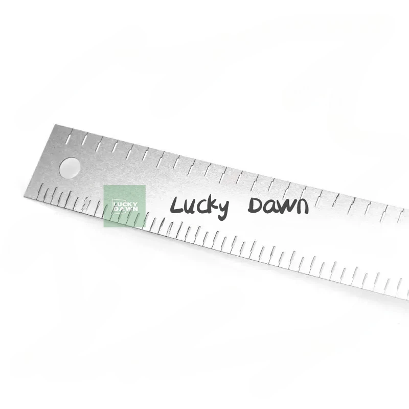 

Professional guitar string pillow slot ruler