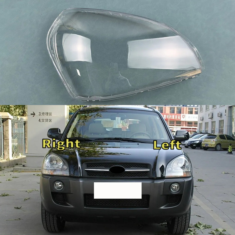 

For Hyundai Tucson 2006~2012 Headlights Shell Transparent Lampshdade Headlamp Cover Lamp Shade Plexiglass Replace Original Lens