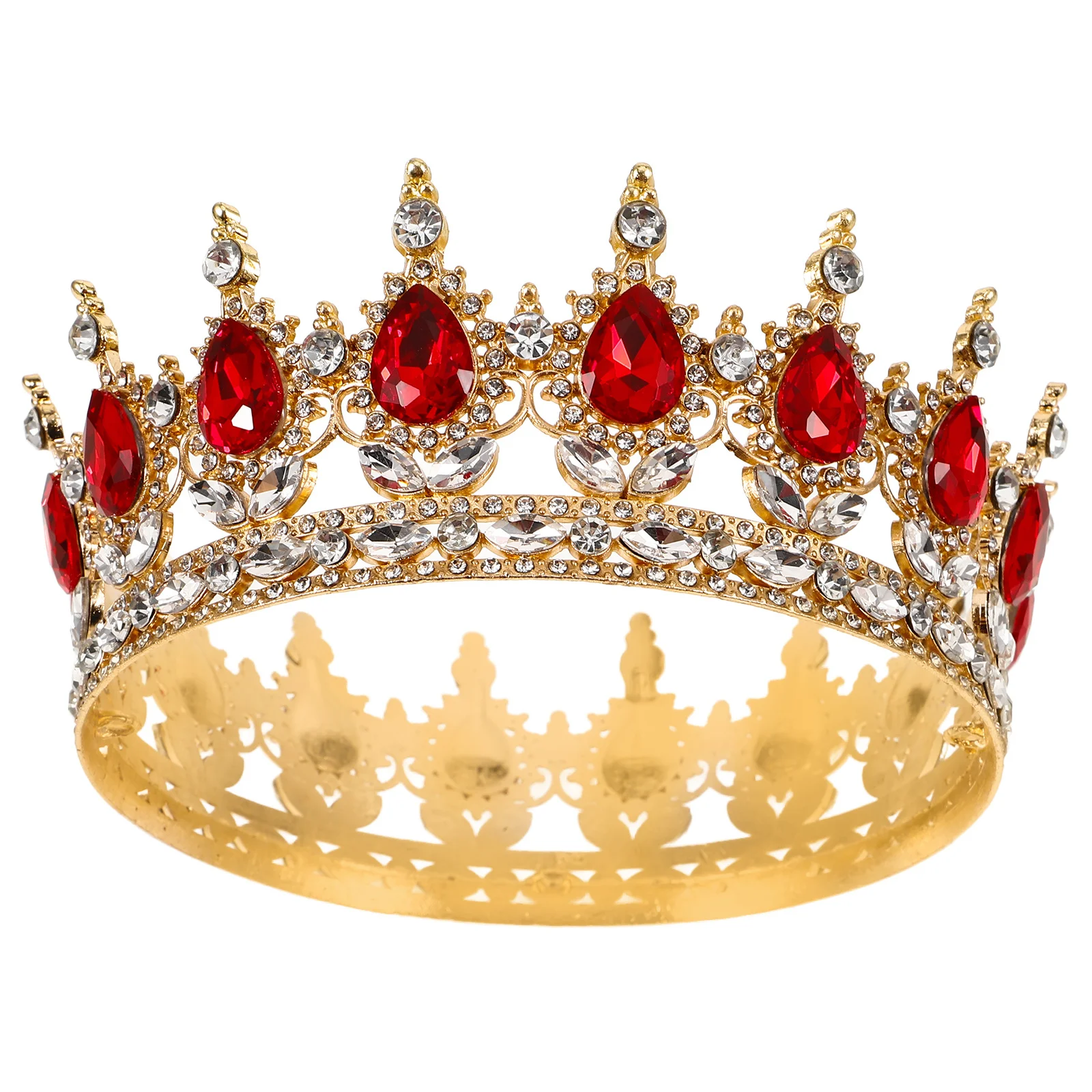 

Rhinestone Crown Headpiece Wedding Crown For Bride Bridal Hair Accessories Fashion Headwear Festival Party Prom Hair