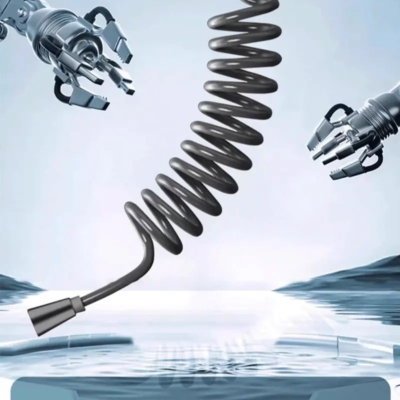 

1,5/2/3 м пружинный гибкий душевой шланг для ванной комнаты, гибкий телескопический душевой шланг для смесителя для унитаза, биде, распылитель, ручной душ