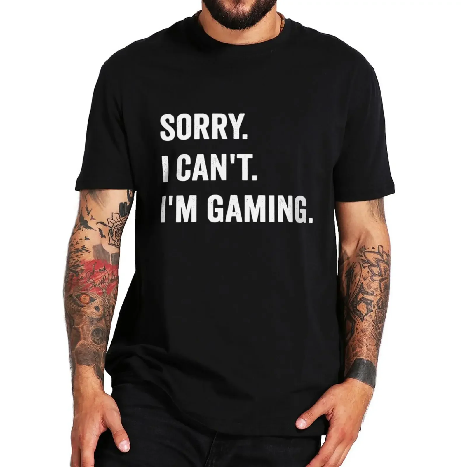 

Футболка I'm Gaming, забавный подарок для любителей видеоигр, повседневные Мягкие хлопковые футболки унисекс большого размера с коротким рукавом