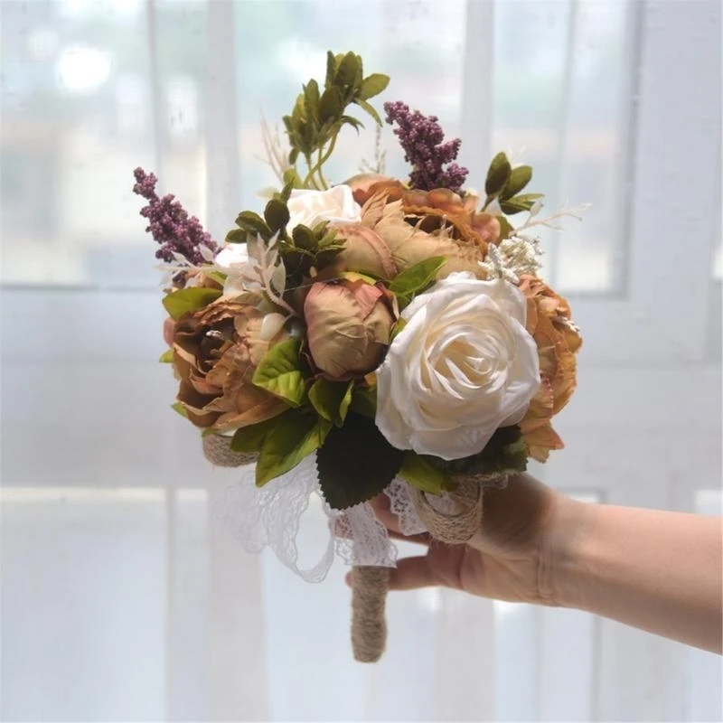 Wedding Bouquets Photography Props for Ceremony, Valentines Day 15UB