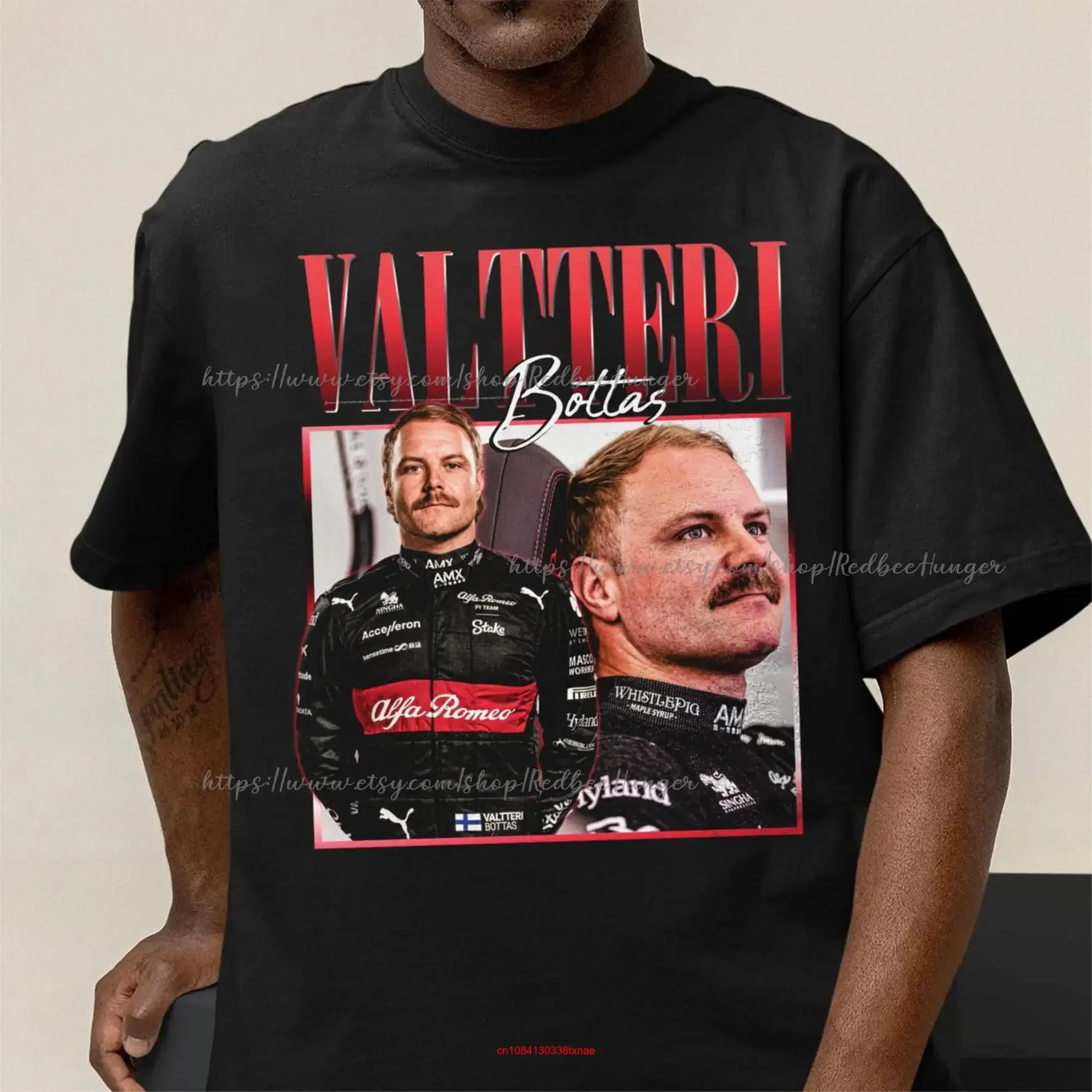 Valtteri Bottas T Shirt Driver Racing Championship Formula Finland Vintage Design SweaT Fans long or short sleeves