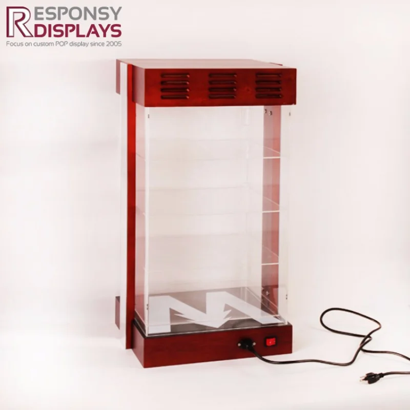 custom.Removable Acrylic and Wood Illumination Eyewear Display Stand Sunglasses Rack