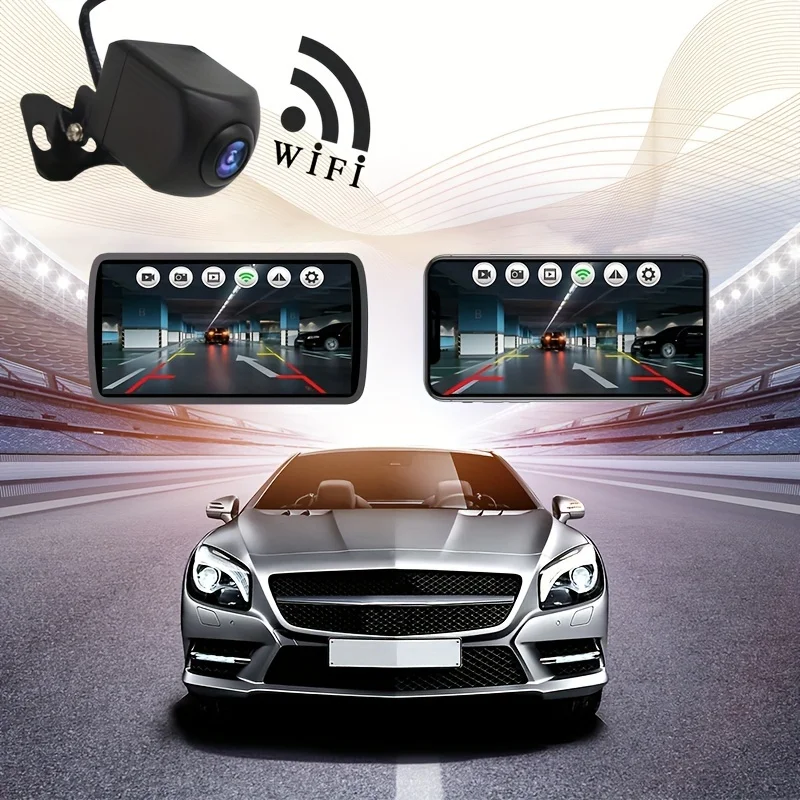 Bileeko WiFi Kamera Tampilan Belakang Mobil Cadangan Kamera Nirkabel Terbalik untuk Mobil Truk RV Trailer Koneksi Ponsel Pintar iOS Android