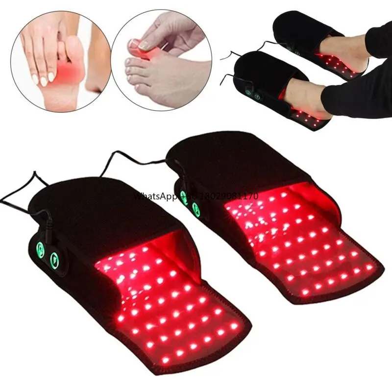 Infrared Light Therapy for Feet Pain Relief Cleared LED Light Therapy Slipper Device for Foot Toes Instep Heel Home Use