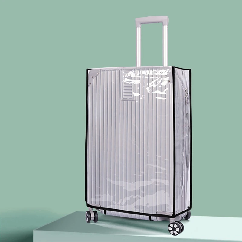 Juste de Protection de Bagages en PVC, Anti-Poussière, Anti-Rayures, Résistante à l\'Usure, pour Valise Trolley, 1 Pièce