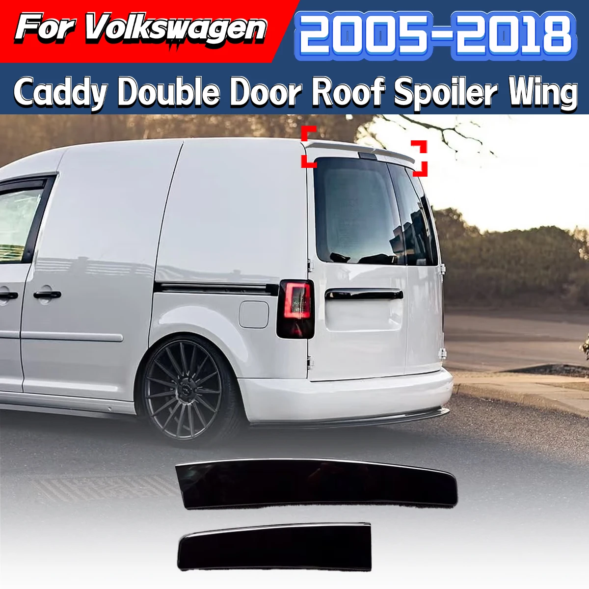 

Для Volkswagen Caddy с двойной дверью 2005 2006 2007 2008 2009 2010 2011 2012 2013 2014 2015 2016 2017 2018 спойлер заднего крыла на крыше