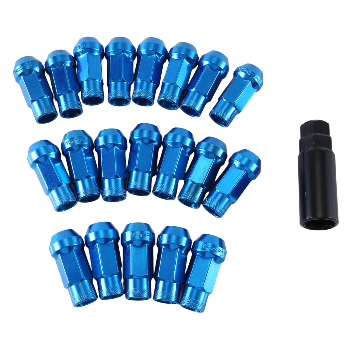 

M12X1.5 Blue Wheel Nut Wheel Screw Nut Universal Wheel Decoration Exterior Car Supplies