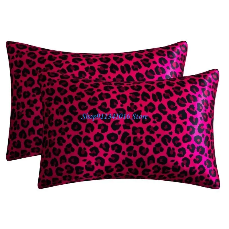  Printeds Satins Pillowcase Pair 51x66cm Hypoallergenics AntiDust Design