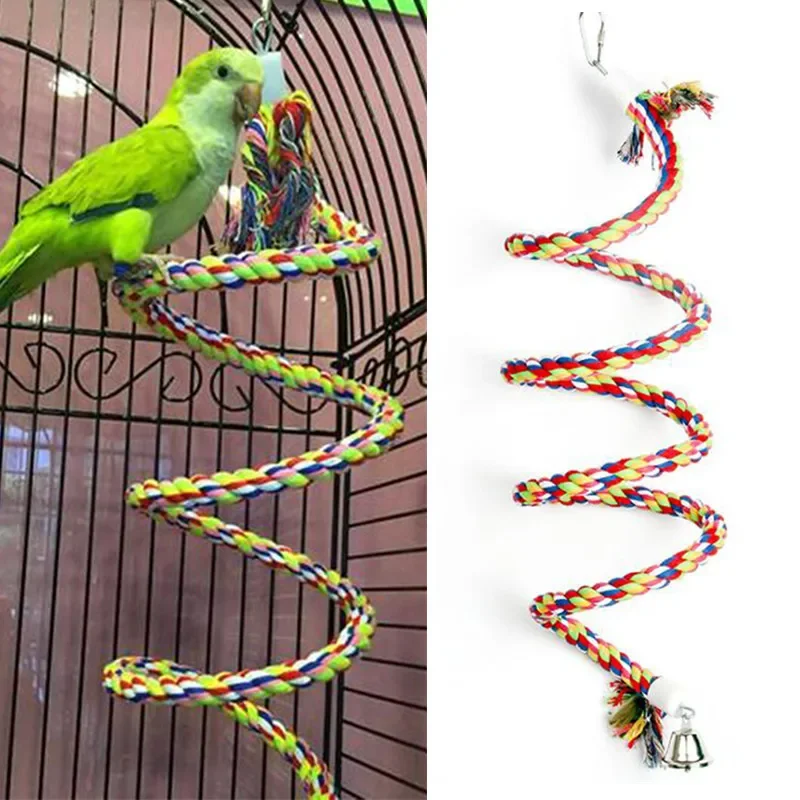 

Fun, High-Quality, and Engaging Durable Cotton Bird Perch Toy for Endless Stimulation and Playtime - Keep Your Pet Entertained a