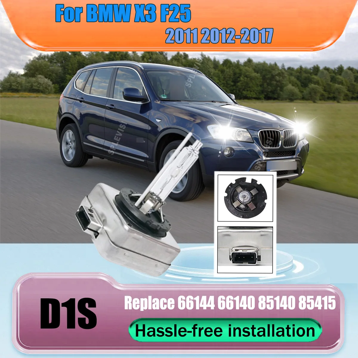 

D3S HID Lamps Headlight Improved visibility thanks to better roadway illumination For BMW X3 F25 2011 2012 2013 2014 2015-2017
