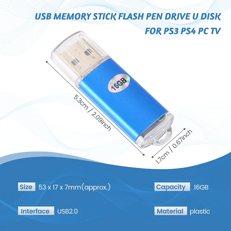 New-USB Memory Stick Flash Pen Drive U Disk For PS3 PS4 PC TV
