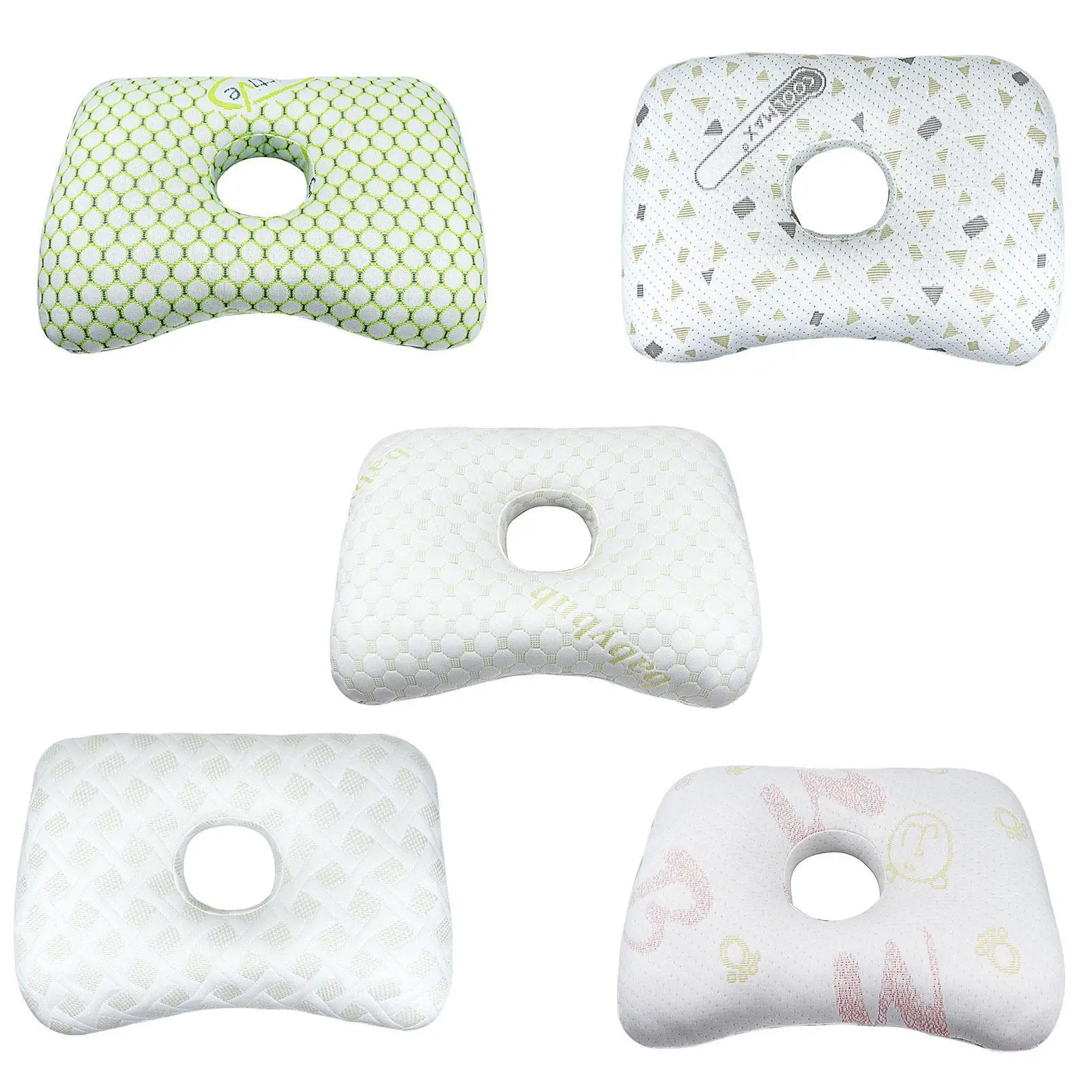 Ear piercing pillow, side sleeper pillow, cotton filling neck protection