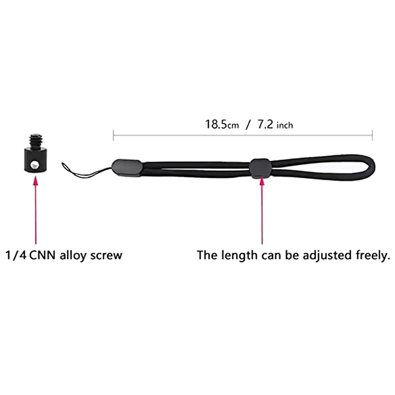 Ремешок на запястье для Insta360 X4/X3/ONEX2/X, ремешок на запястье с защитой от потери, винтовой разъем 1/4, аксессуары для веревки