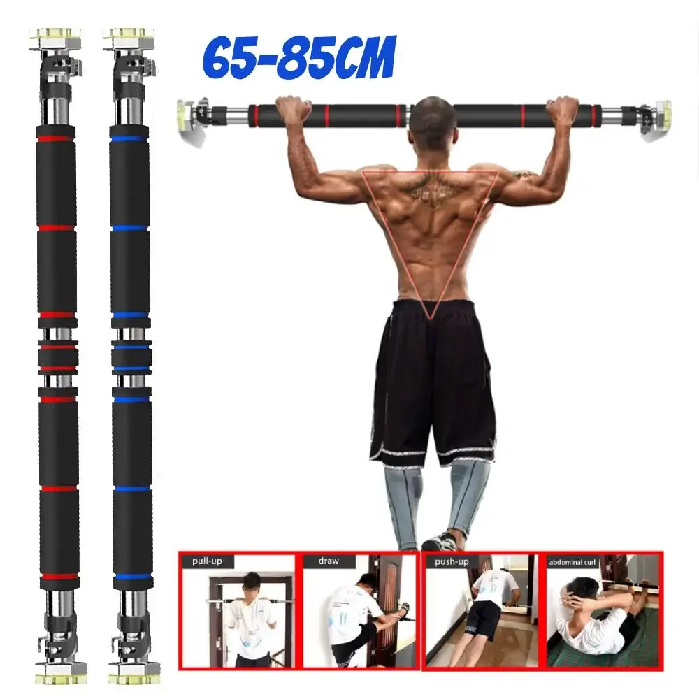 Doorway Pull Up Bar No Screws Mount Chin Up Bar Wall Mounted Upper Body Workout Bar For Home Fitness Strength Training