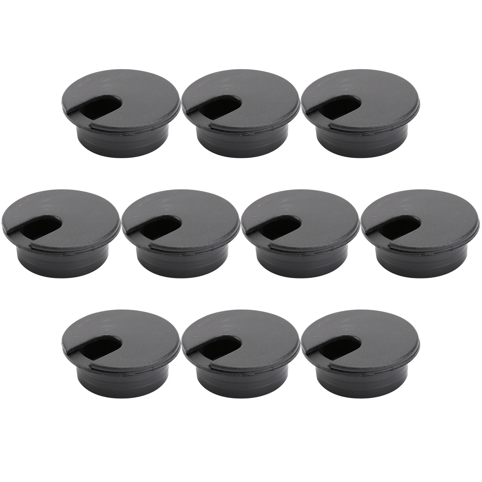 

10pcs Hole Cover for Computer Desk Durable Swivel Flip Top Plastic Material Storage Box Computer Desk Cable Hole Cover