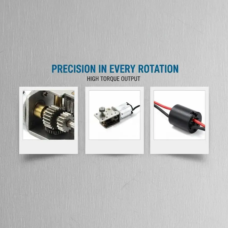 All Metal Mini N20 Gear Motor DC 3V 3.7V 20RPM Precision Gearbox for Electronics Hobby Project