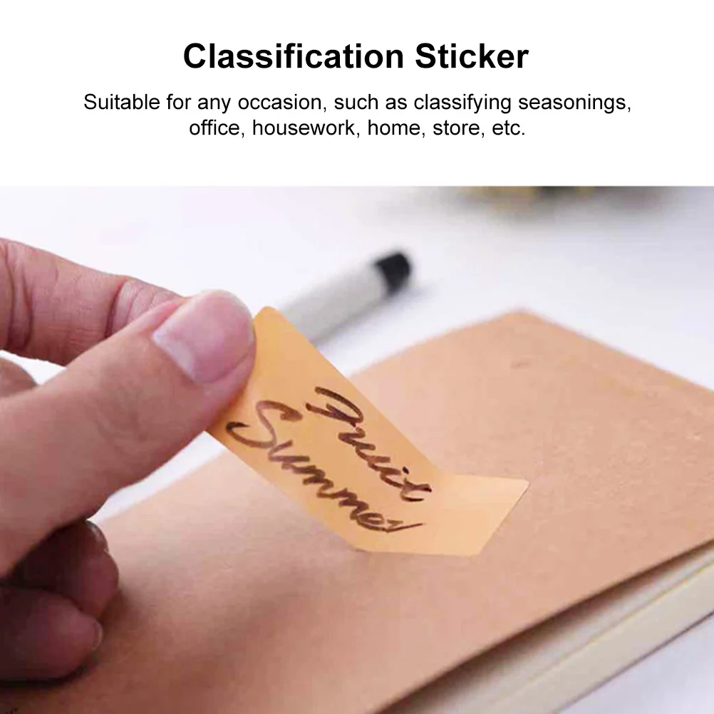 

Colorful Label Stickers Self-Adhesive Classification Tags For Home Office Storage Seasonings Organization Folder Label