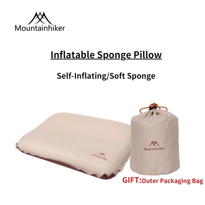 

Mountainhiker Ultralight Inflatable Pillow Camping Air Pillow Hiking Beach Sleeping Pillow Outdoor Compressible Travel Pillow