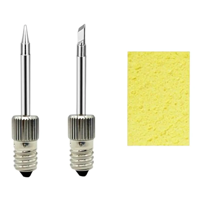 Soldering Tips USB Soldering Iron Head Replacement Soldering Iron Tips Welding Head for E10 Interface(Tip B+Tip K)