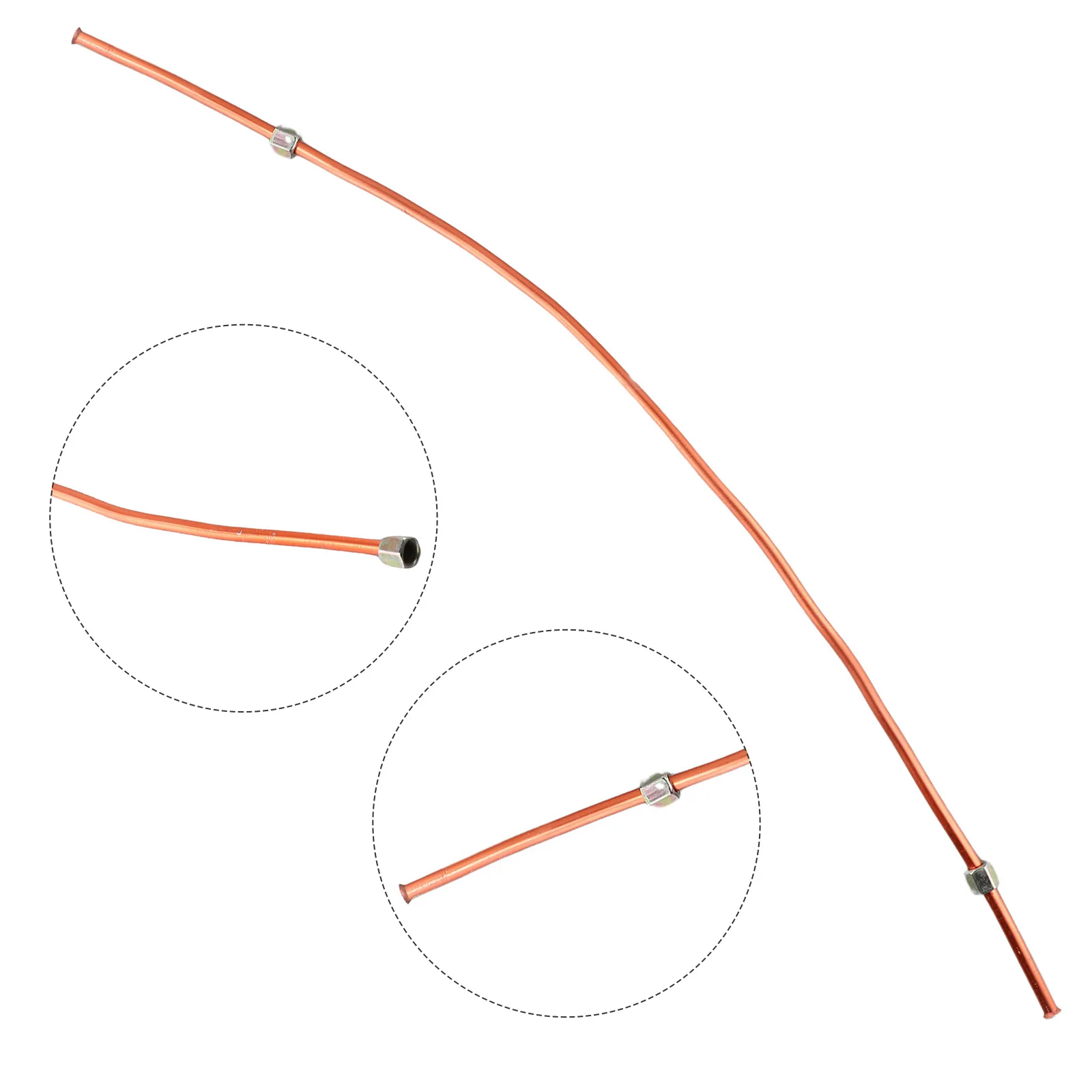 Exhaust Air Compressor Tube Thread Tools Parts Replacement Accessories Air Pipe Copper Tone Hex Nut New Arrival