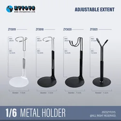 ZYTOYS 1/6 Soldier Action Figure Body Metal Holder Doll Bracket Support Frame ZY3018 ZY3019 ZY3020 ZY3021