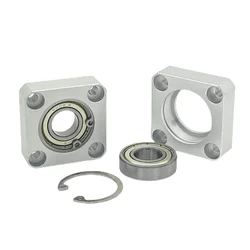 1pcs Flange Square Housing Single With Seat Assembly Direct Mount Unbuckled Ring In Stock Bearings