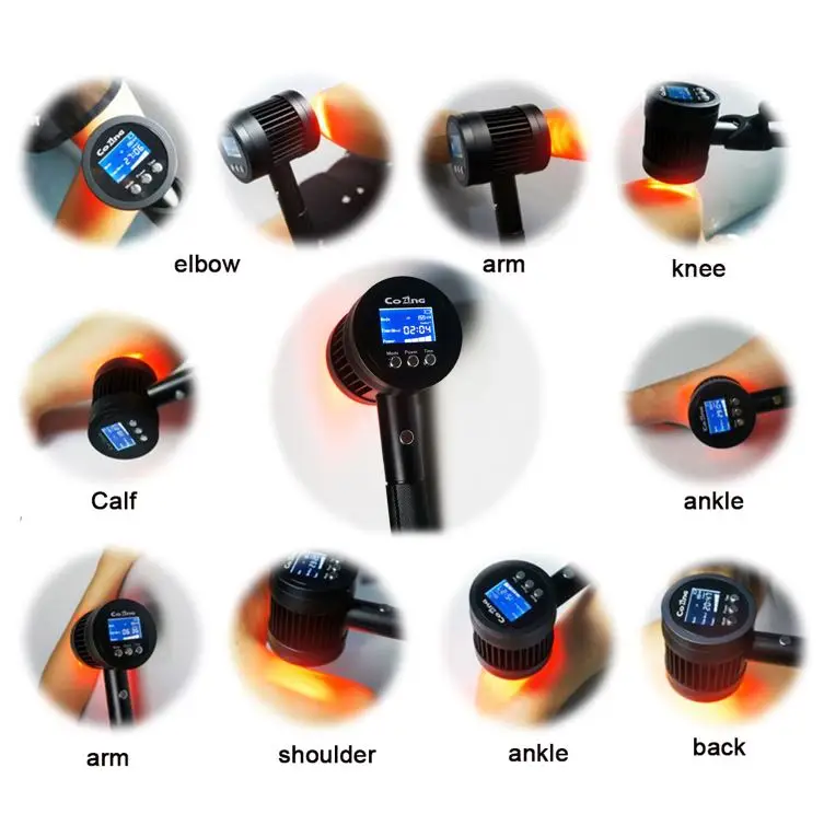 

Лазерный терапевтический аппарат 19x650 нм и 6x808 нм, HLKGO 1295 мВт, класс 4, для глубокой терапии тканей и снятия боли