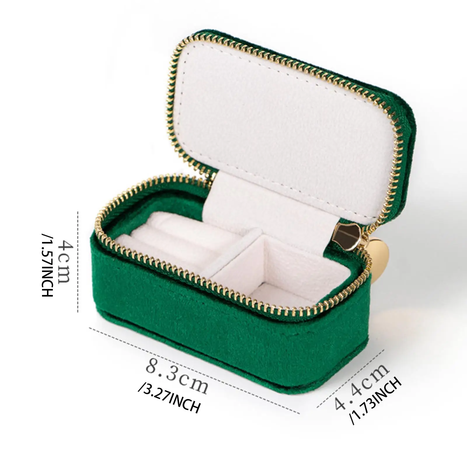 صندوق تخزين المجوهرات، صندوق مجوهرات مدمج لترصيع الأذن والخواتم #6